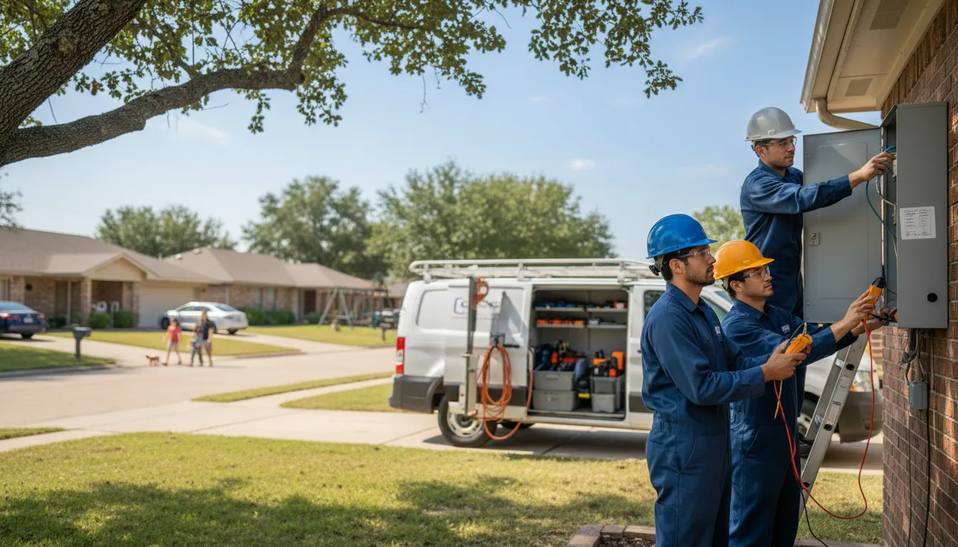 Certified electrician providing emergency electrical services in El Prado, NM